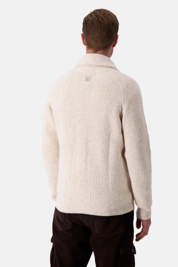 Strickjacke Donegal - Offwhite