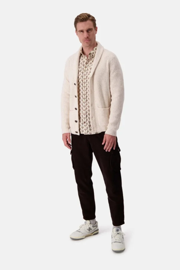 Strickjacke Donegal - Offwhite