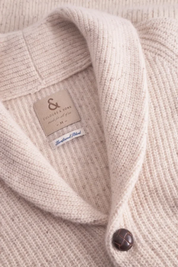 Strickjacke Donegal - Offwhite