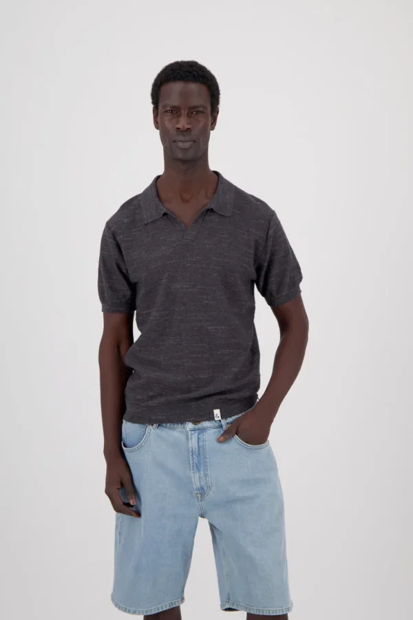 Strickpolo - Anthracite
