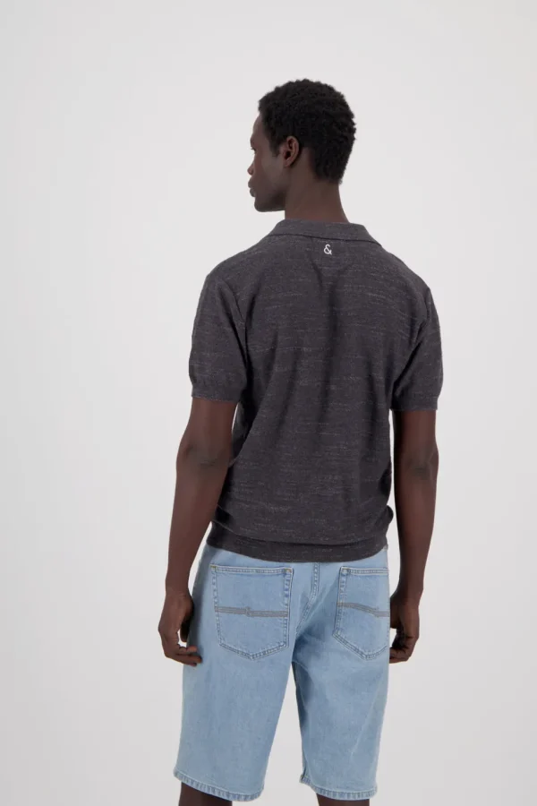 Strickpolo - Anthracite