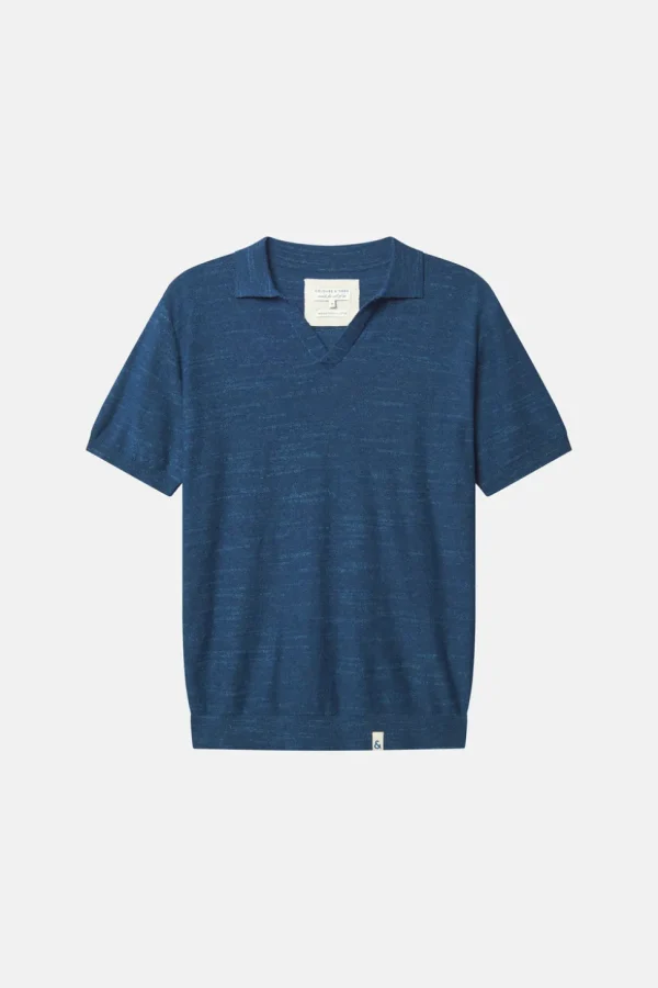 Strickpolo - Navy