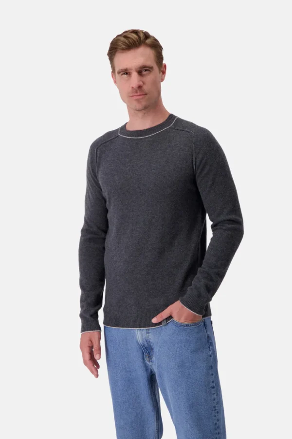 Strickpullover Merino Blend - Anthracite