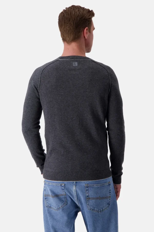 Strickpullover Merino Blend - Anthracite