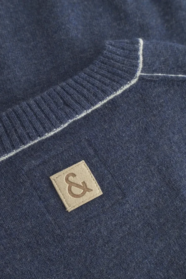 Strickpullover Merino Blend - Navy