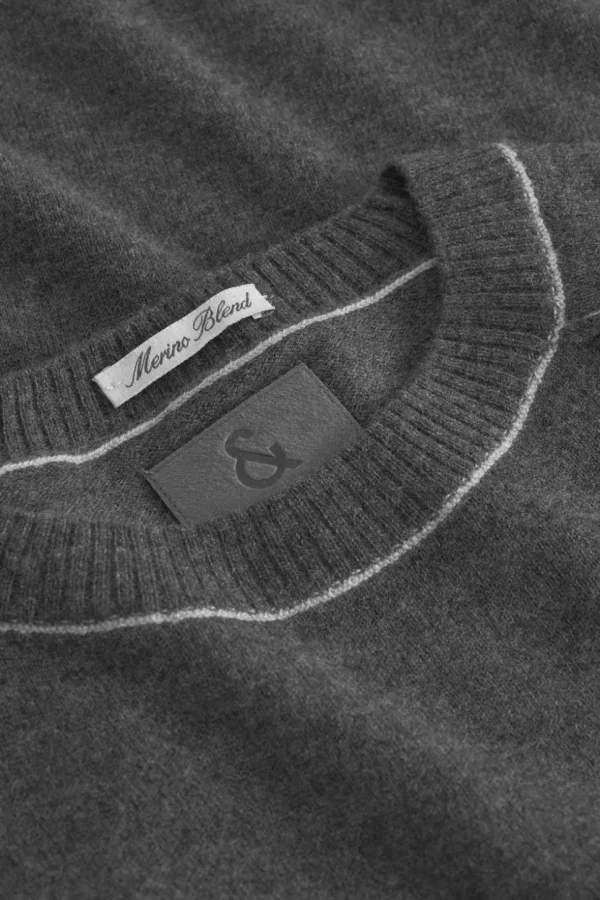 Strickpullover Merino Blend - Anthracite