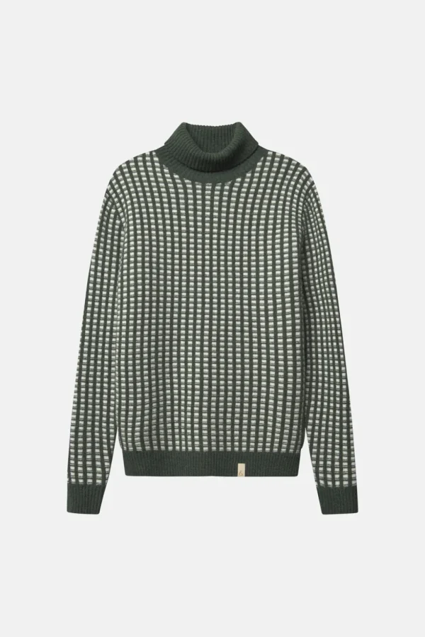 Strickpullover-gemustert - Yucca-Offwhite
