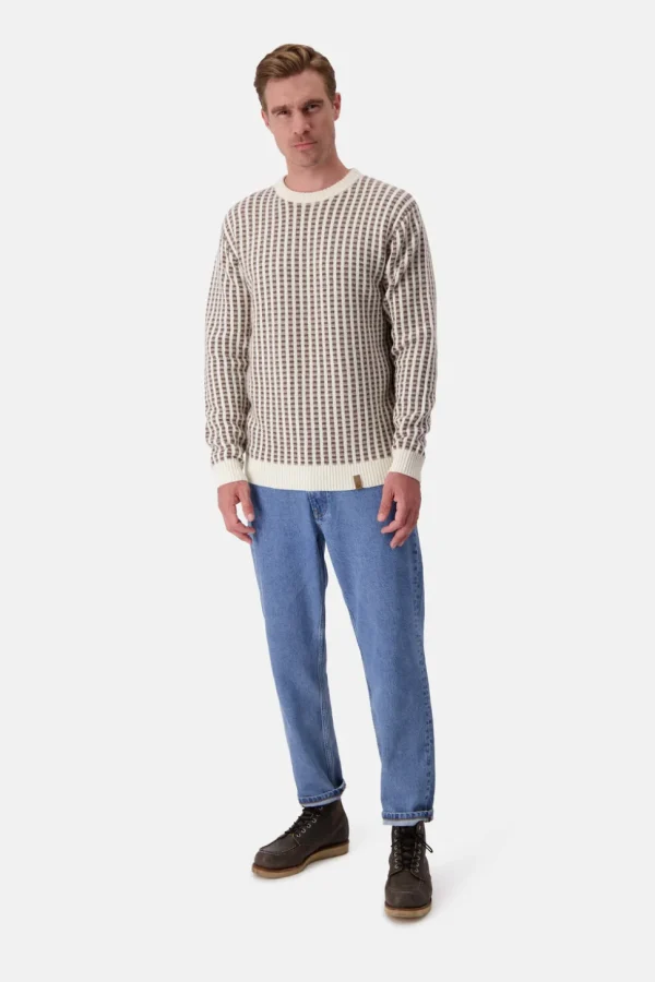 Strickpullover-gemustert - Offwhite-Soil