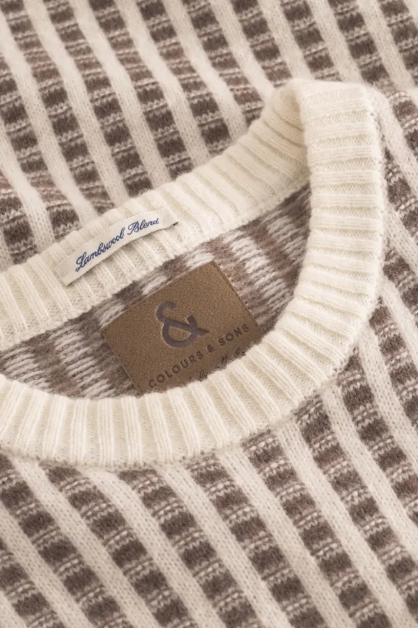 Strickpullover-gemustert - Offwhite-Soil