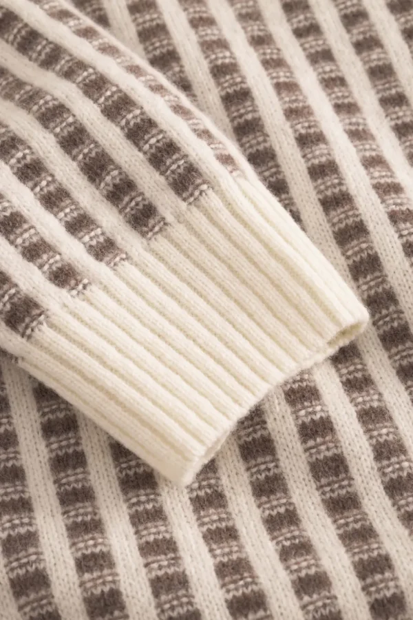 Strickpullover-gemustert - Offwhite-Soil