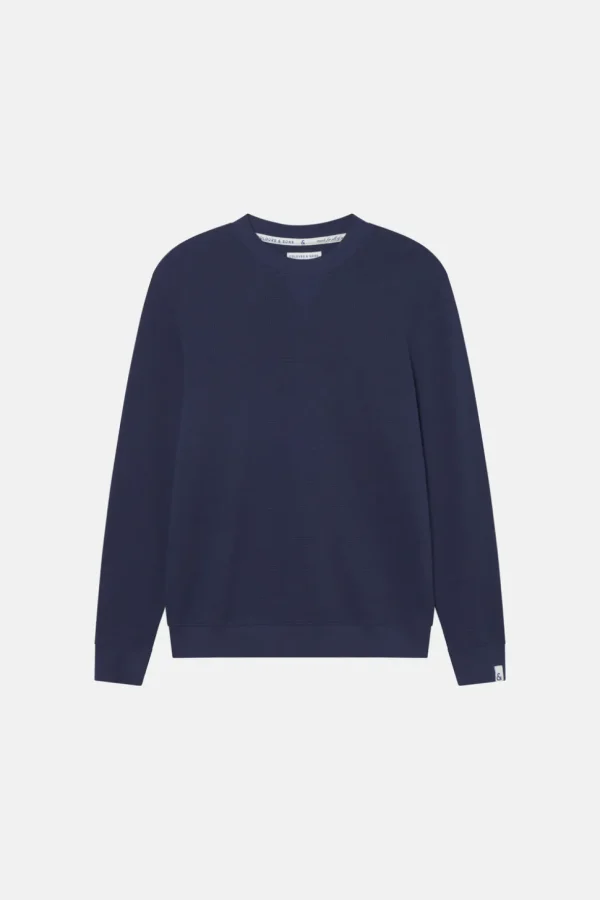 Sweatshirt Strukturiert - Navy