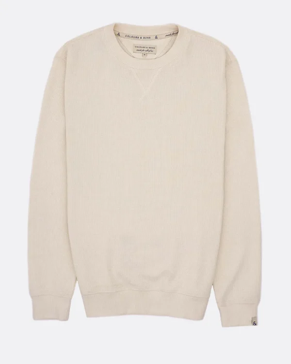 Sweatshirt Strukturiert - Offwhite