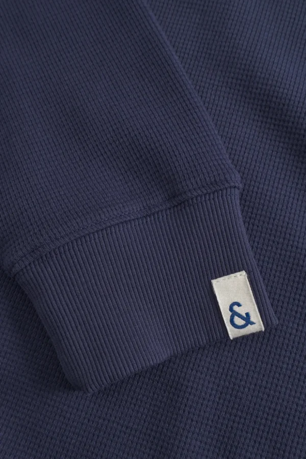 Sweatshirt Strukturiert - Navy