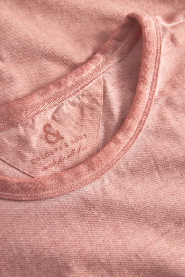 T-Shirt Oil Dyed - Peach