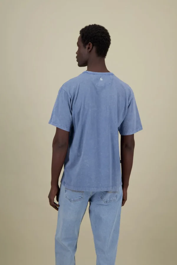 T-Shirt Stone Washed - Great Wave