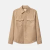 Wildleder Shirt - Beige