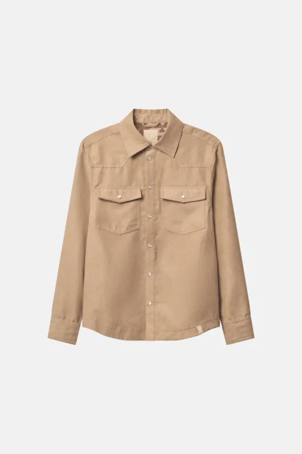 Wildleder Shirt - Beige