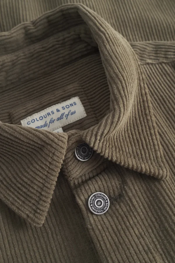 Worker Jacket Cord - Olive