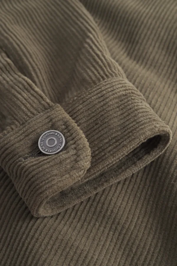 Worker Jacket Cord - Olive