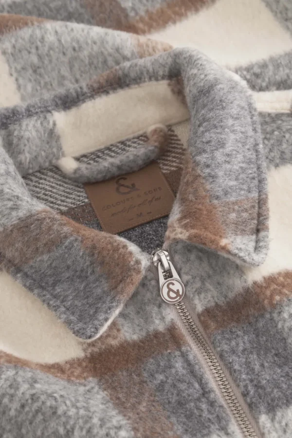 Worker Jacket-Zipped - Desert Check