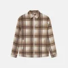 Worker Jacket-Zipped - Tobacco Check