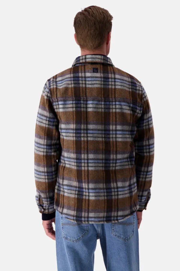 Worker Jacket-Zipped - Tobacco Check