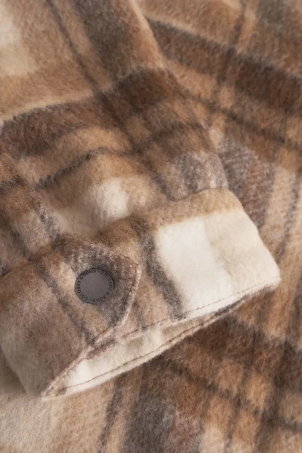 Worker Jacket-Zipped - Tobacco Check