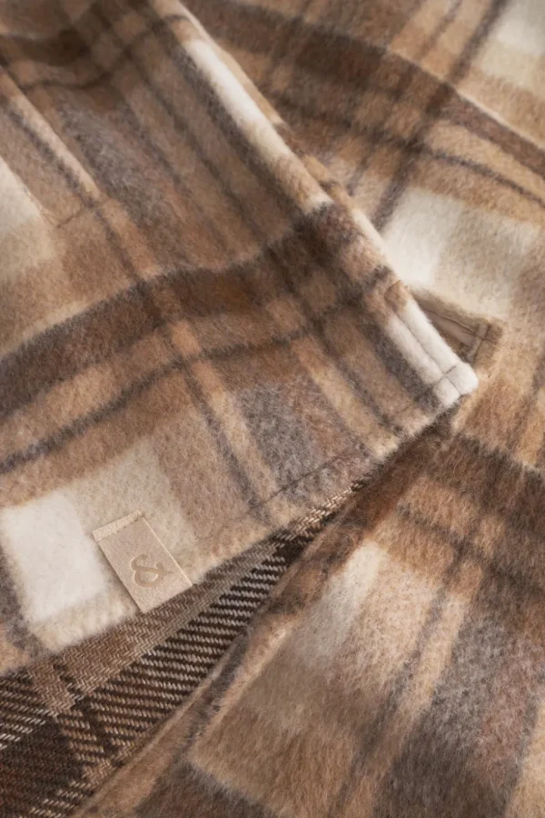 Worker Jacket-Zipped - Tobacco Check