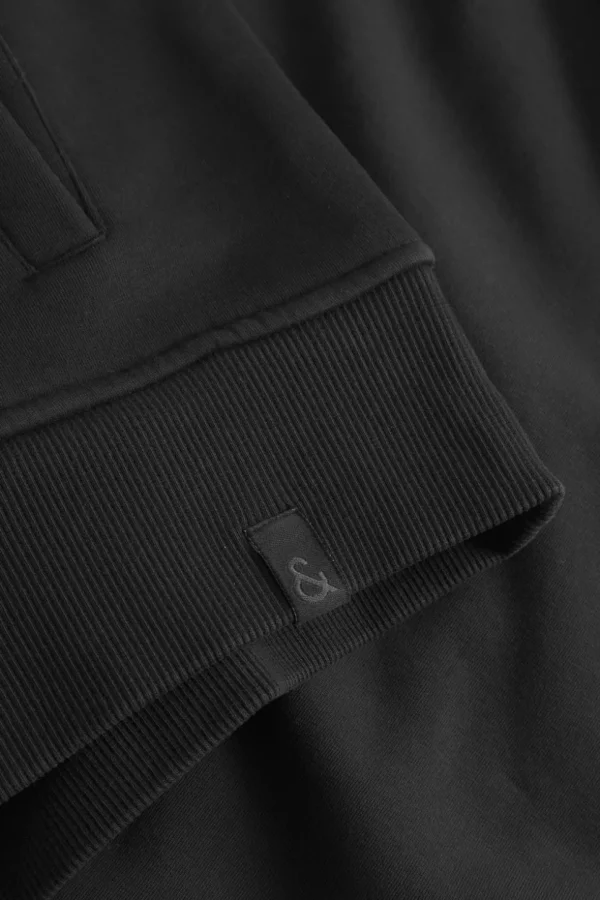 Zip Hoodie-washed - Anthracite