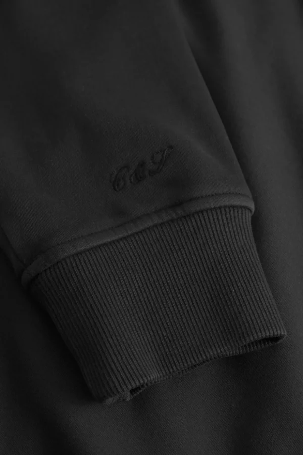 Zip Hoodie-washed - Anthracite